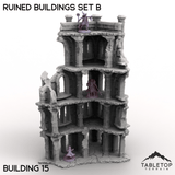 Tabletop Terrain Building Building 15 / 32mm Ruined Buildings Set B