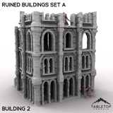 Tabletop Terrain Building Building 2 / 32mm Ruined Buildings Set A