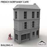 Tabletop Terrain Building Building 4 / 32mm French Normandy Corner Buildings