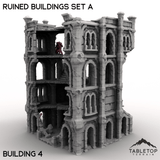 Tabletop Terrain Building Building 4 / 32mm Ruined Buildings Set A