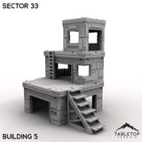 Tabletop Terrain Building Building 5 / 32mm Sector 33