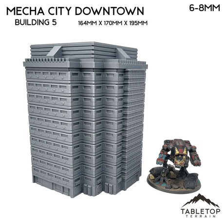 Tabletop Terrain Building Building 5 Mecha City Downtown Buildings - Bundle 2