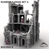 Tabletop Terrain Building Building 8 / 32mm Ruined Buildings Set A