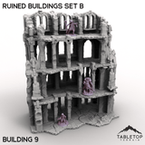 Tabletop Terrain Building Building 9 / 32mm Ruined Buildings Set B