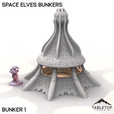Tabletop Terrain Building Bunker 1 Space Elves Bunkers