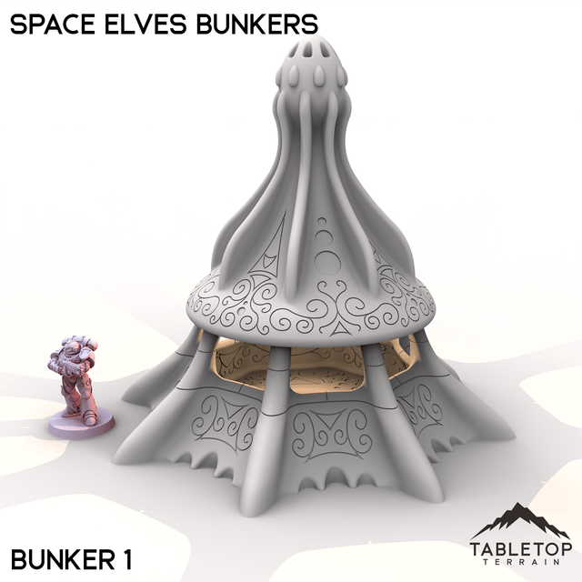 Tabletop Terrain Building Bunker 1 Space Elves Bunkers