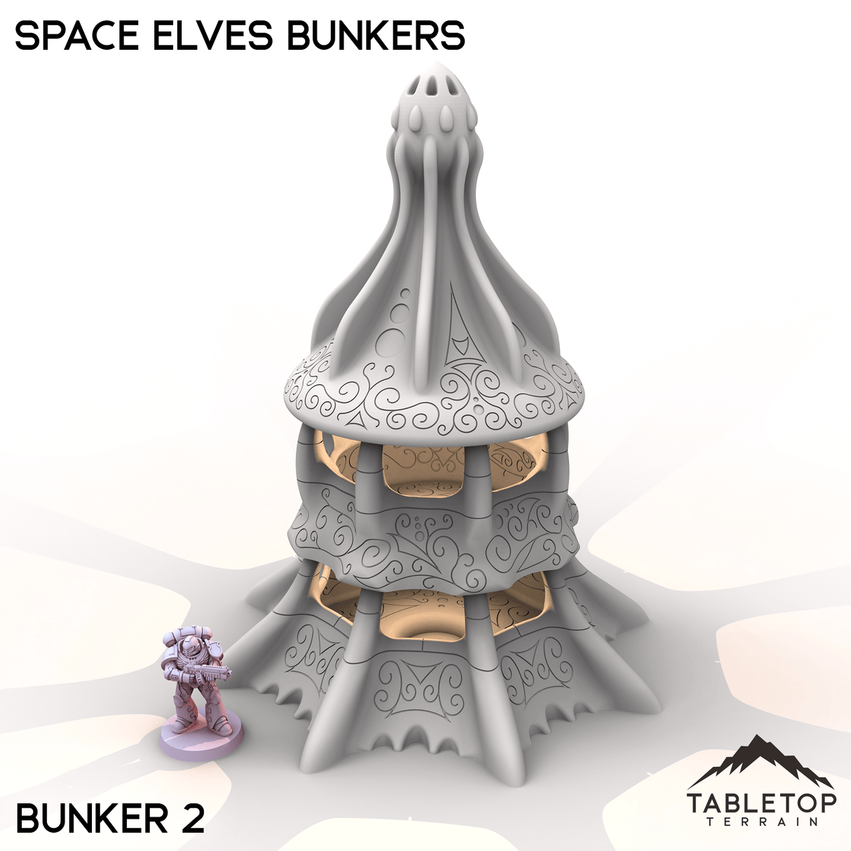 Tabletop Terrain Building Bunker 2 Space Elves Bunkers