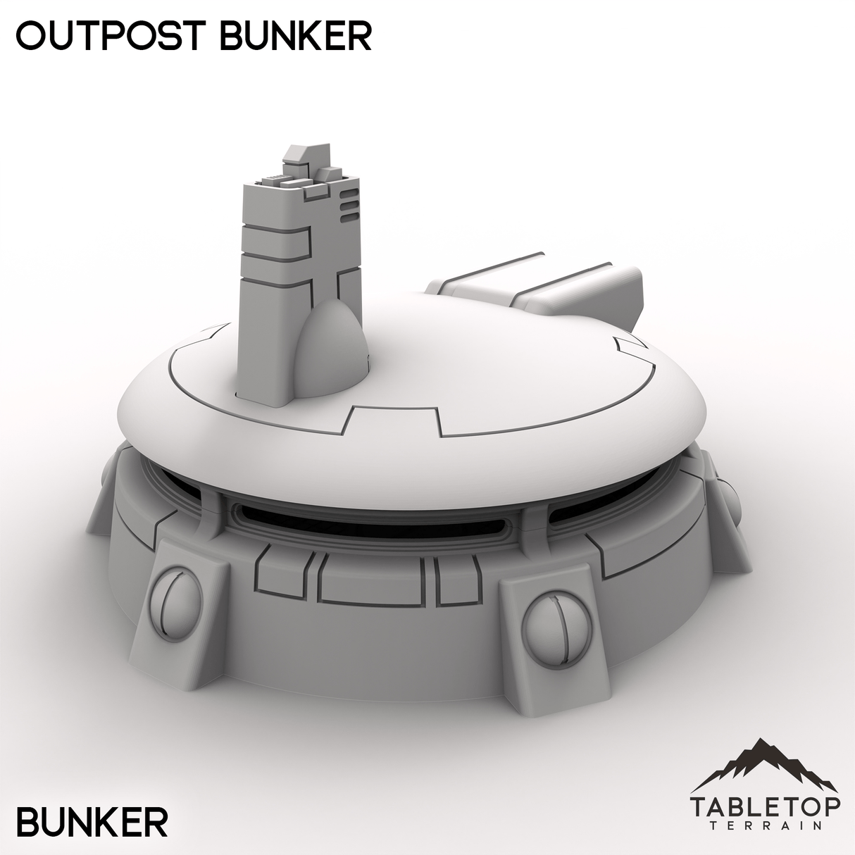 Tabletop Terrain Building Bunker / 32mm Outpost Bunker
