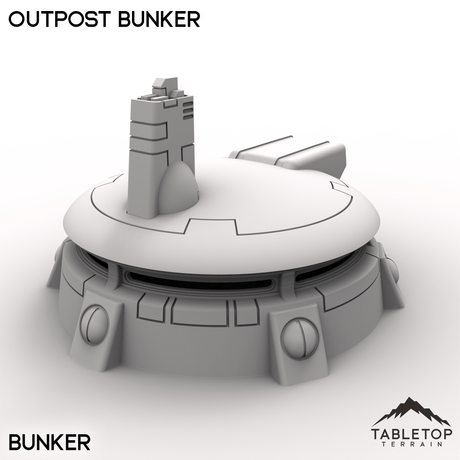 Tabletop Terrain Building Bunker / 32mm Outpost Bunker