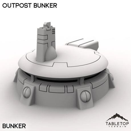 Tabletop Terrain Building Bunker / 32mm Outpost Bunker
