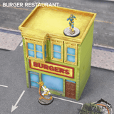 Tabletop Terrain Building Burger Restaurant