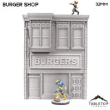 Tabletop Terrain Building Burger Restaurant
