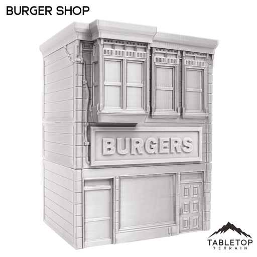 Tabletop Terrain Building Burger Restaurant - Marvel Crisis Protocol Building