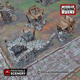 Tabletop Terrain Building Burgomaster's Office - Ruined Fantasy Building