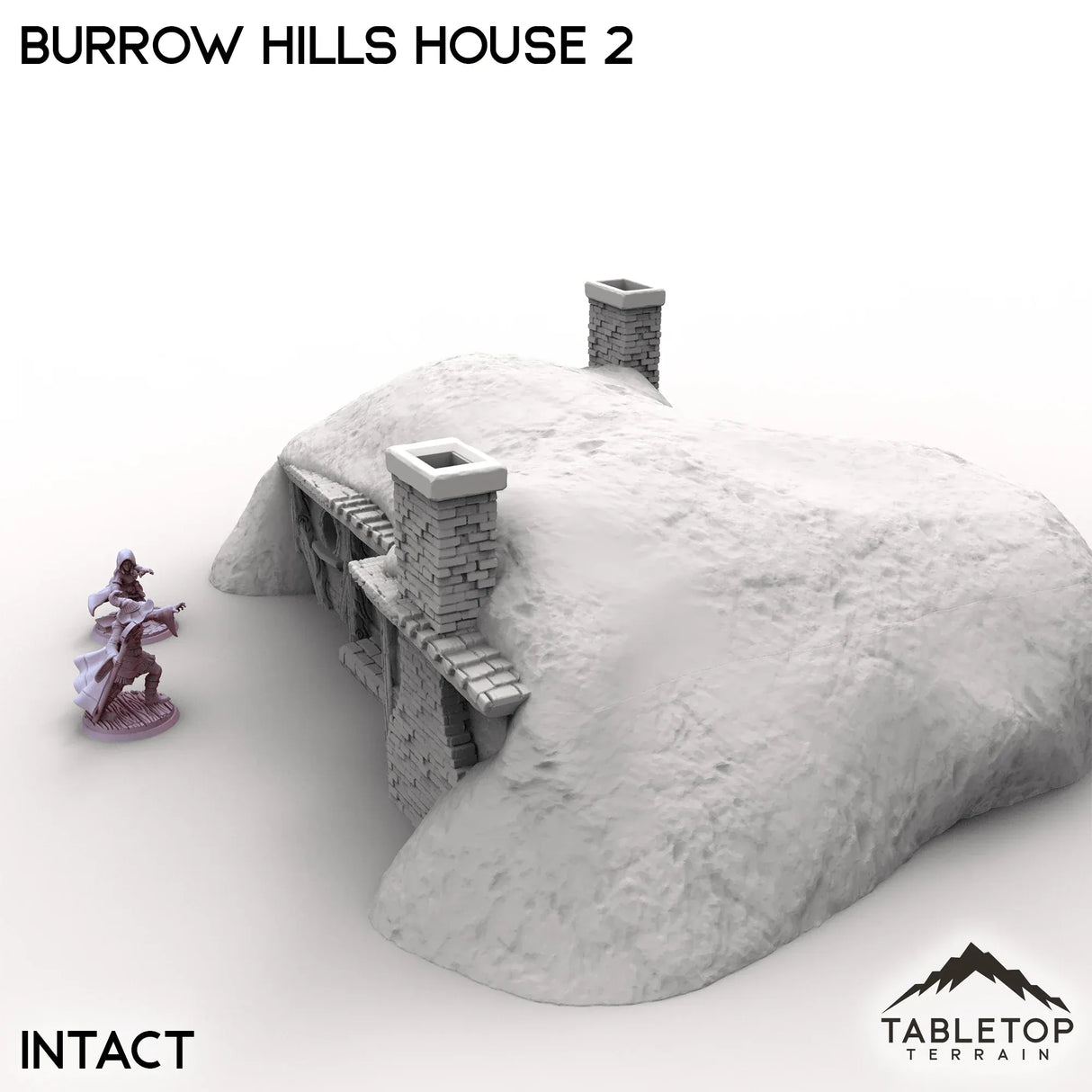 Tabletop Terrain Building Burrow Hills House 2