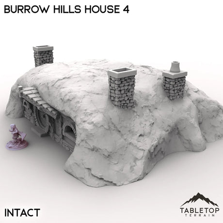 Tabletop Terrain Building Burrow Hills House 4