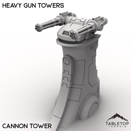 Tabletop Terrain Building Cannon / 32mm Heavy Gun Towers