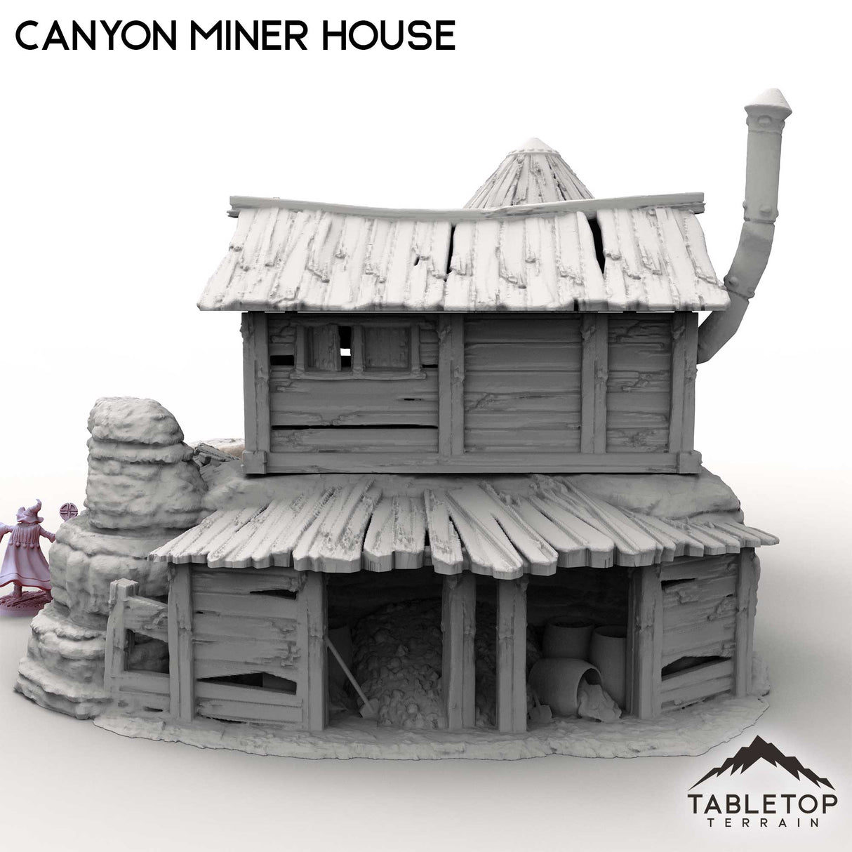 Tabletop Terrain Building Canyon Miner House