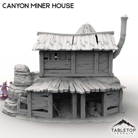 Tabletop Terrain Building Canyon Miner House