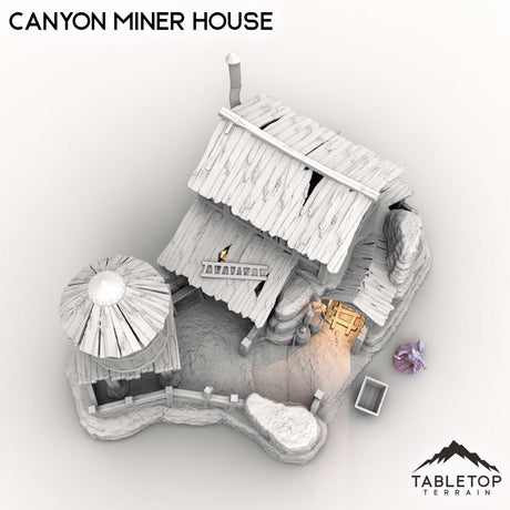 Tabletop Terrain Building Canyon Miner House