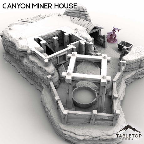 Tabletop Terrain Building Canyon Miner House