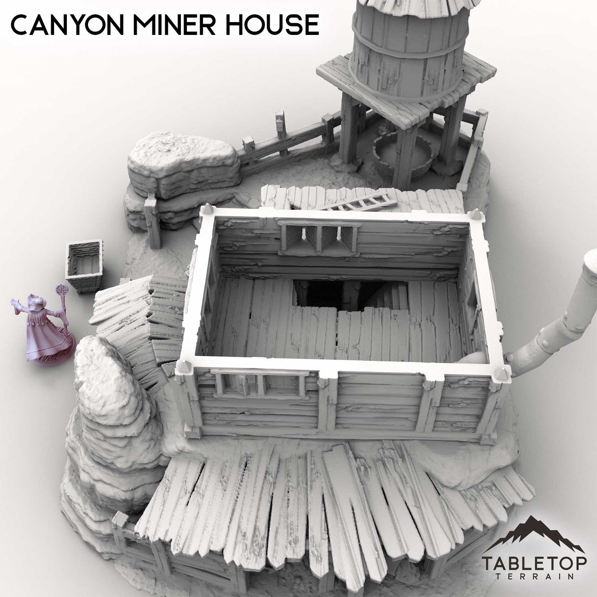 Tabletop Terrain Building Canyon Miner House