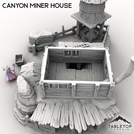 Tabletop Terrain Building Canyon Miner House