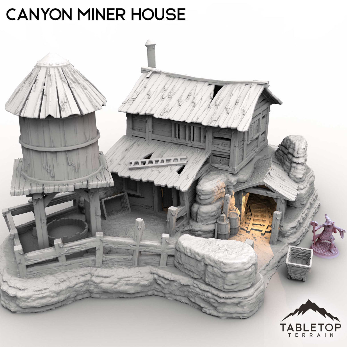 Tabletop Terrain Building Canyon Miner House