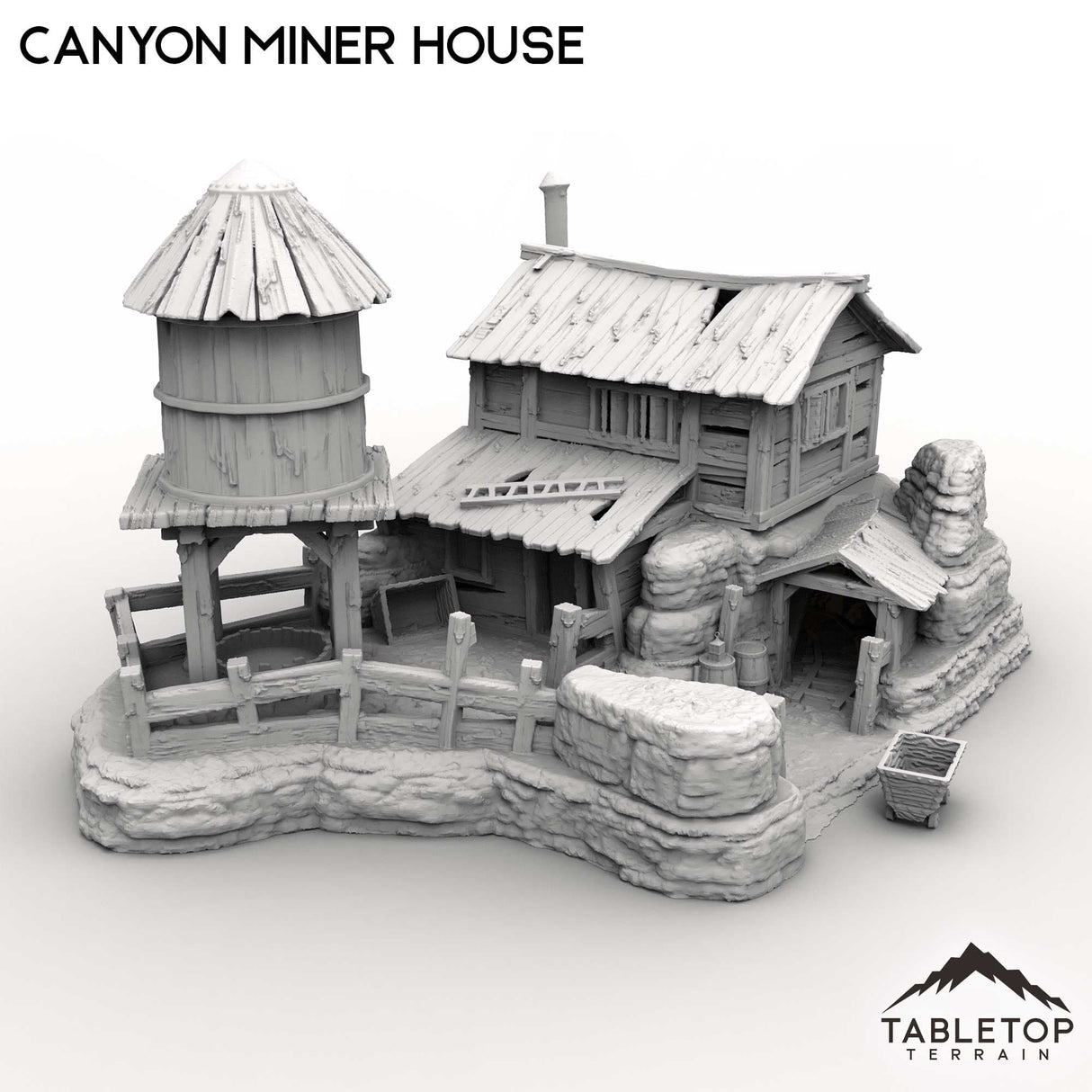 Tabletop Terrain Building Canyon Miner House