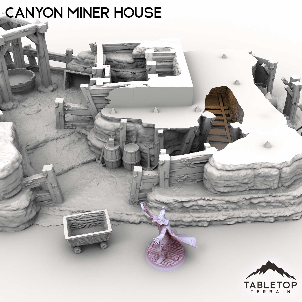 Tabletop Terrain Building Canyon Miner House