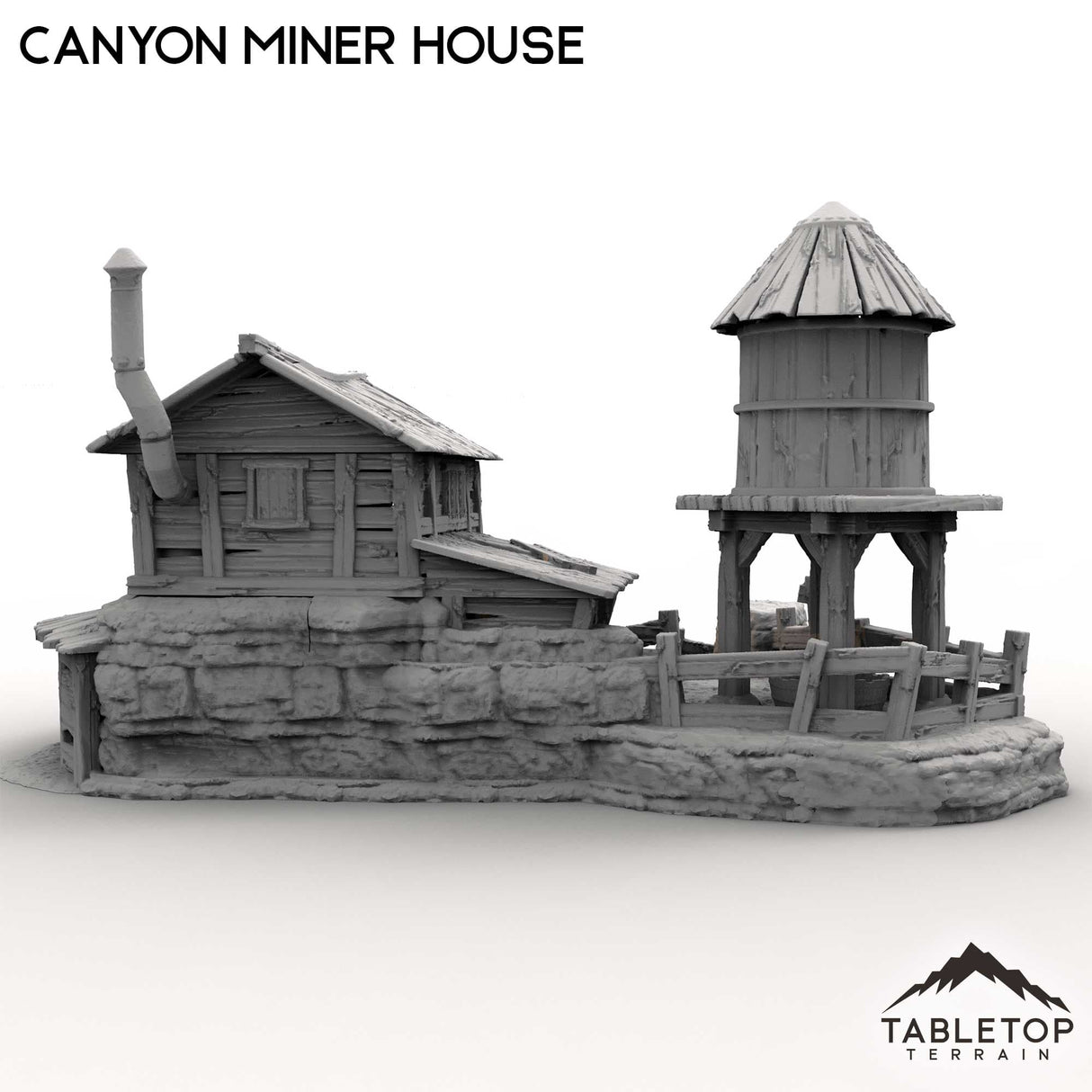 Tabletop Terrain Building Canyon Miner House