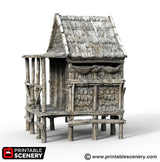 Tabletop Terrain Building Caribbean Shack - Building