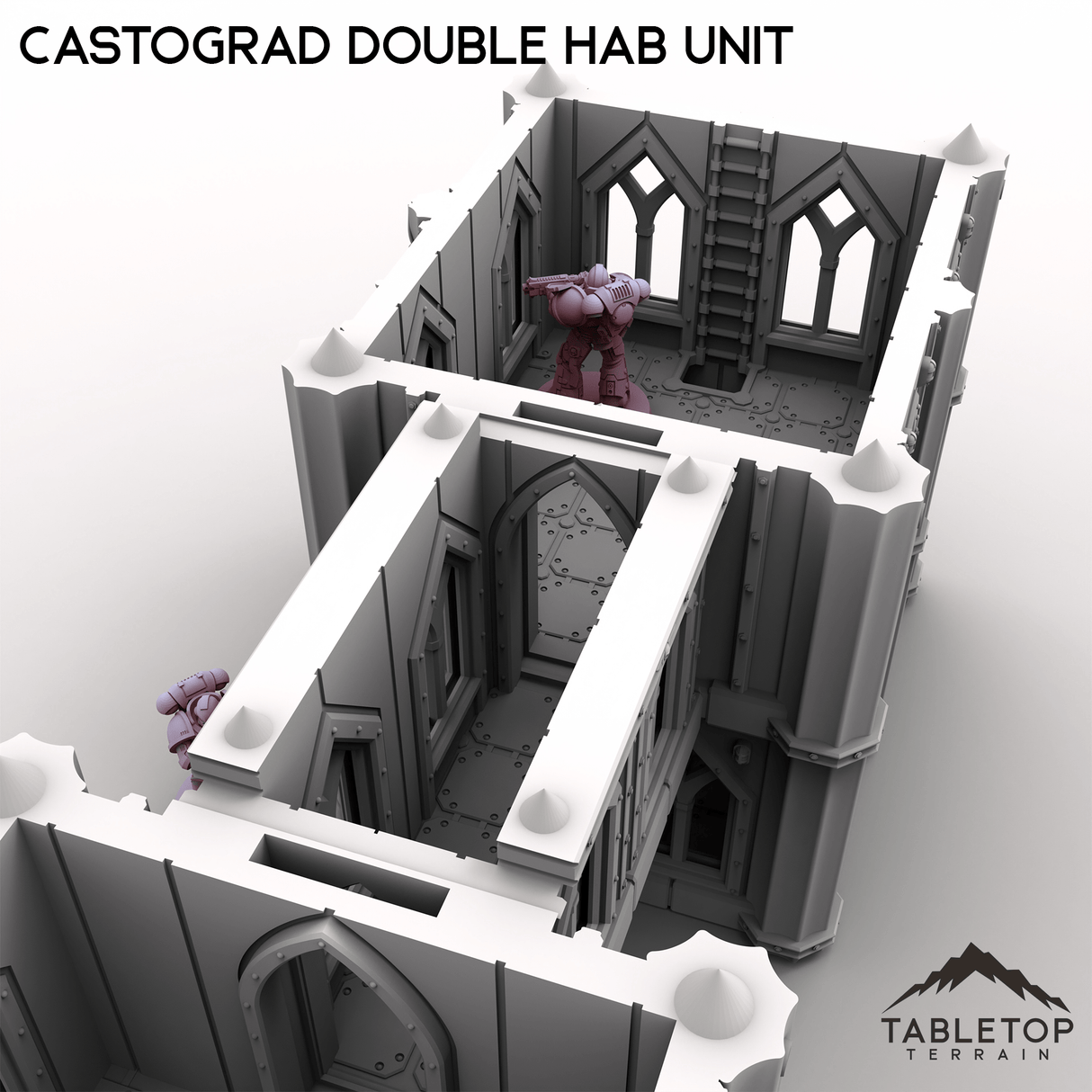 Tabletop Terrain Building Castograd Double Hab Unit