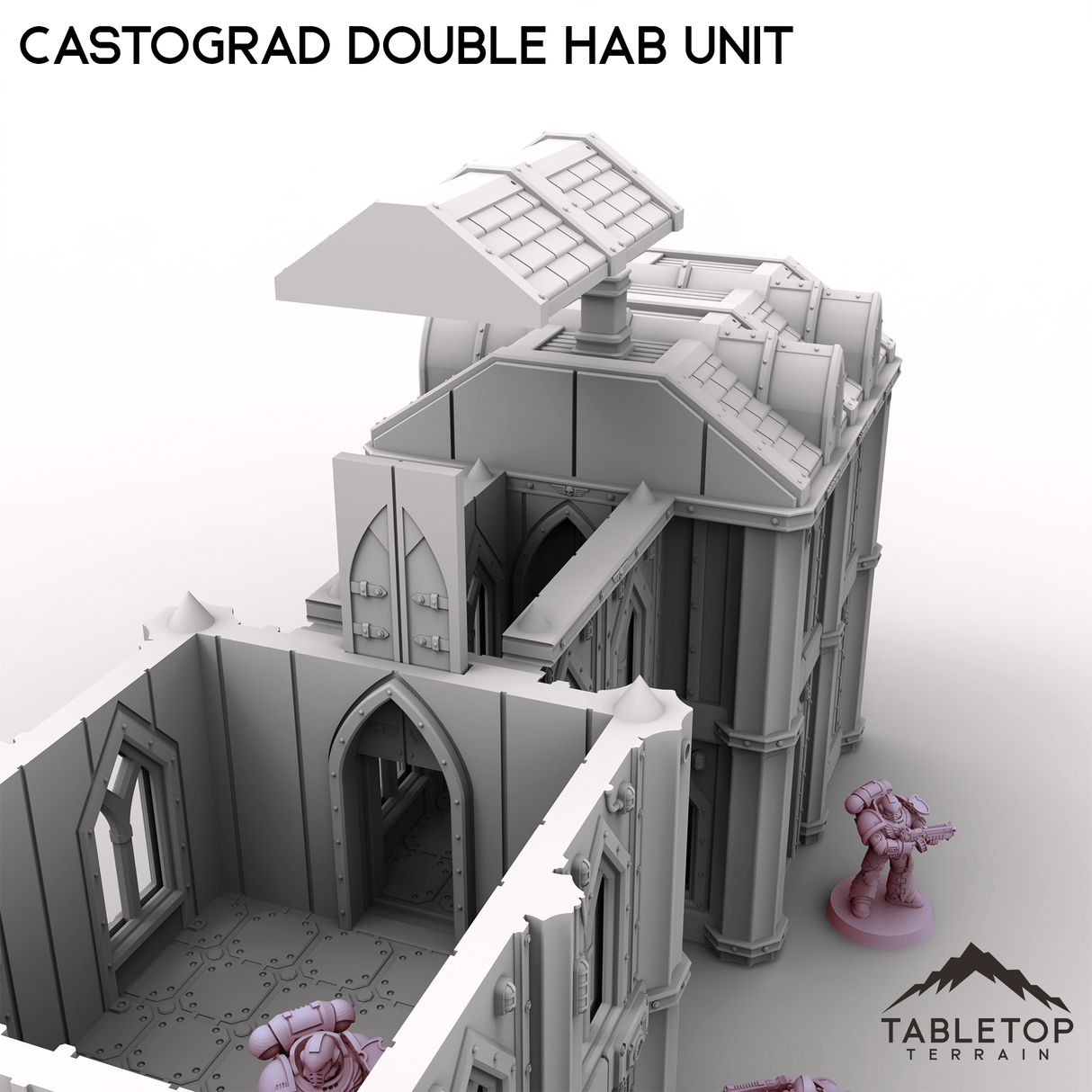 Tabletop Terrain Building Castograd Double Hab Unit