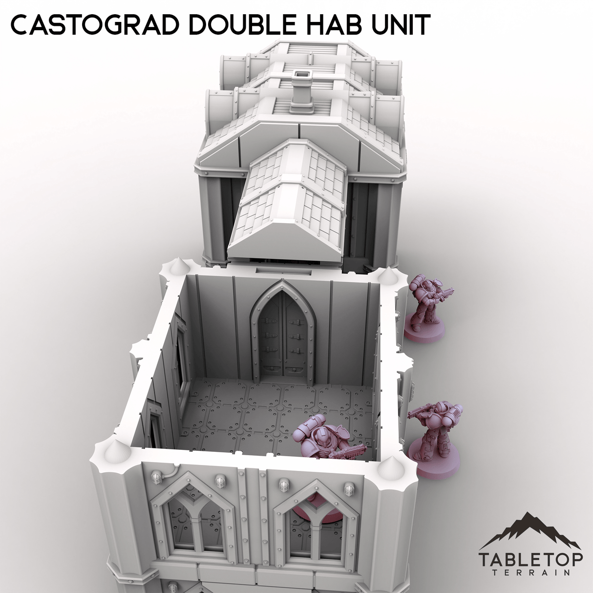 Tabletop Terrain Building Castograd Double Hab Unit