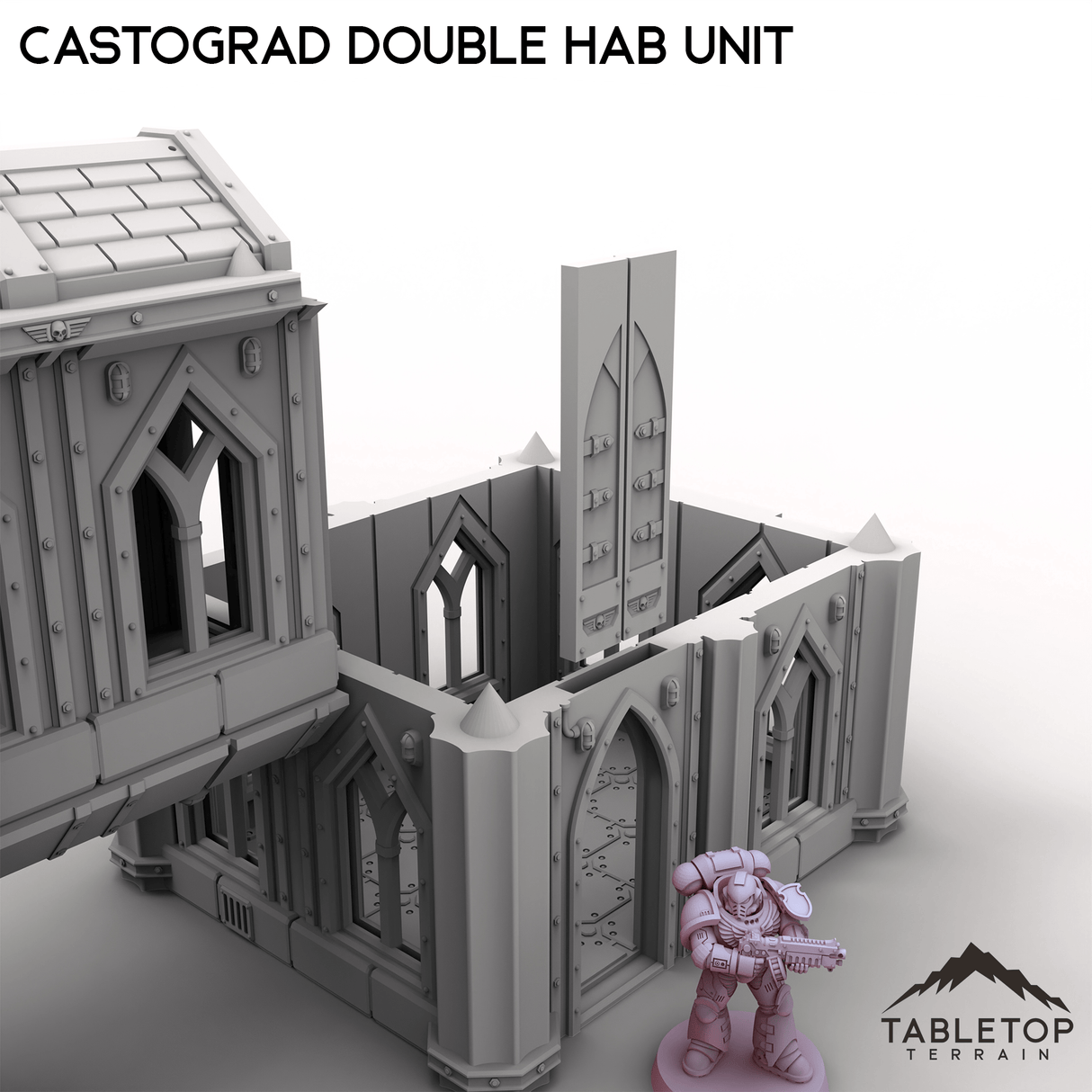 Tabletop Terrain Building Castograd Double Hab Unit
