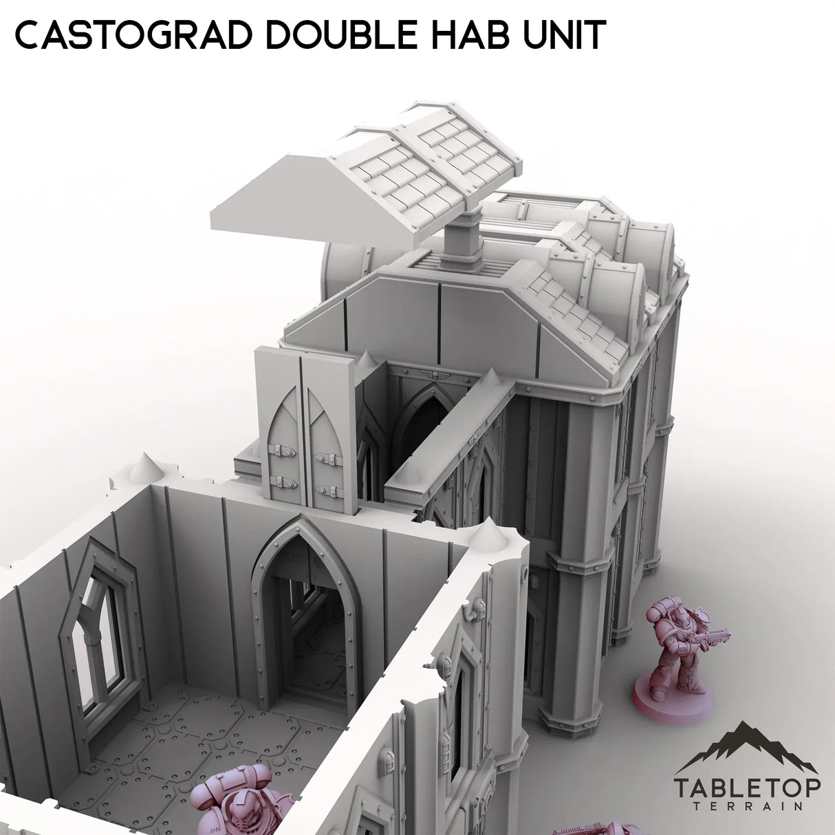 Tabletop Terrain Building Castograd Double Hab Unit