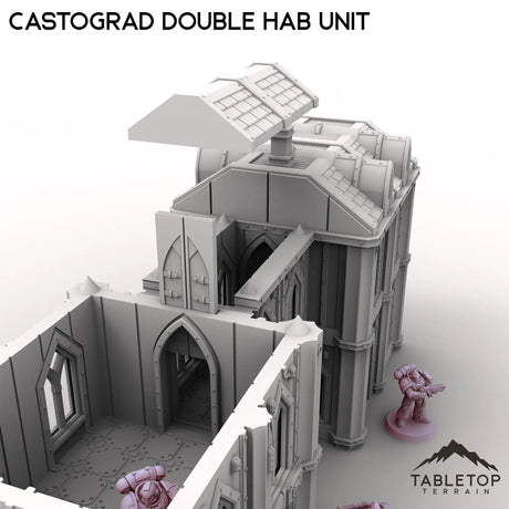 Tabletop Terrain Building Castograd Double Hab Unit