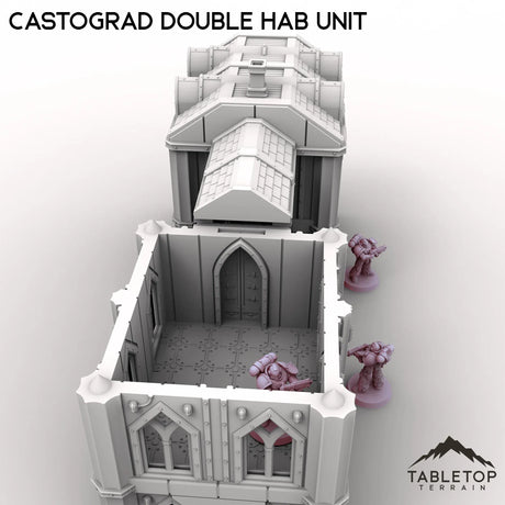 Tabletop Terrain Building Castograd Double Hab Unit