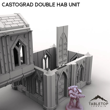 Tabletop Terrain Building Castograd Double Hab Unit