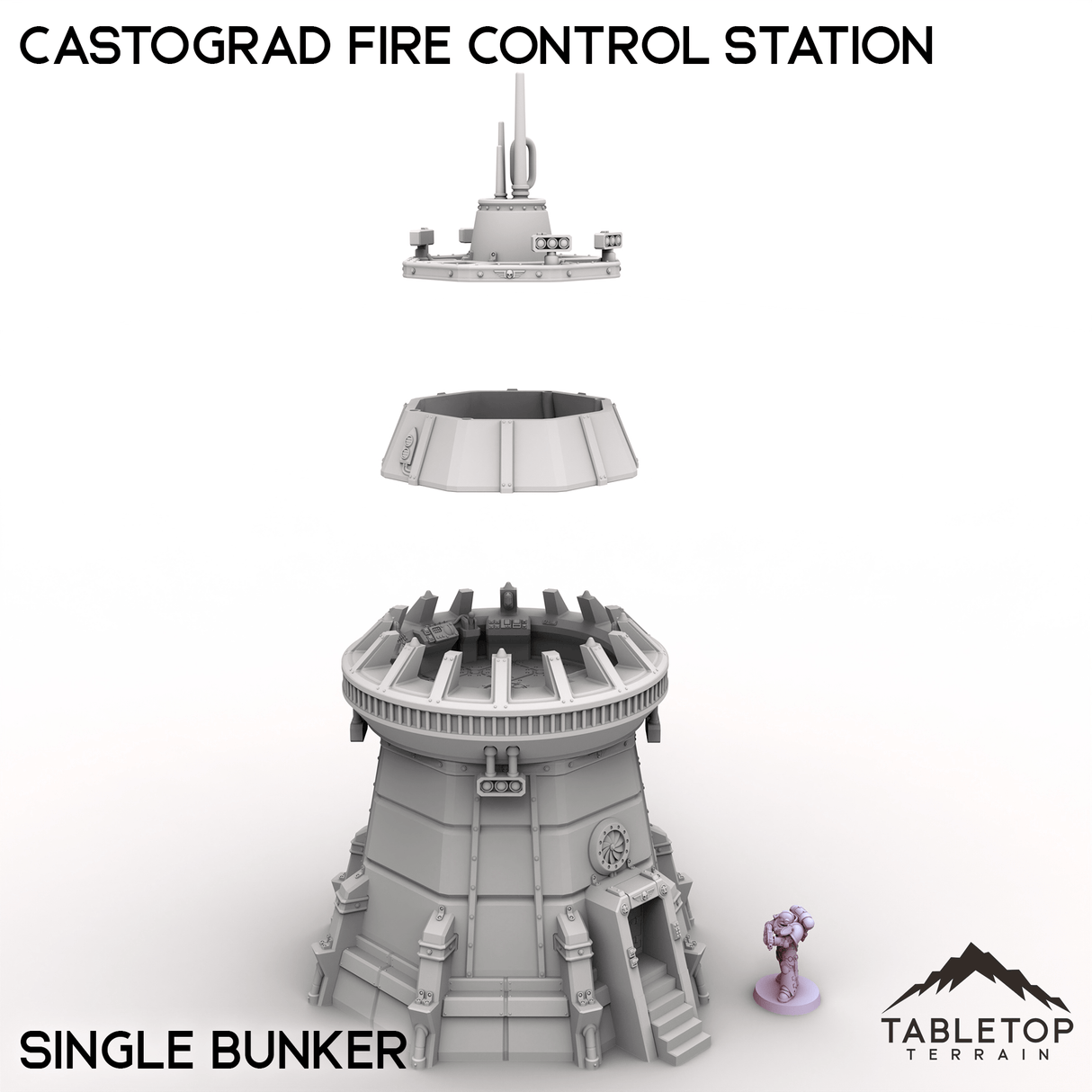 Tabletop Terrain Building Castograd Fire Control Station