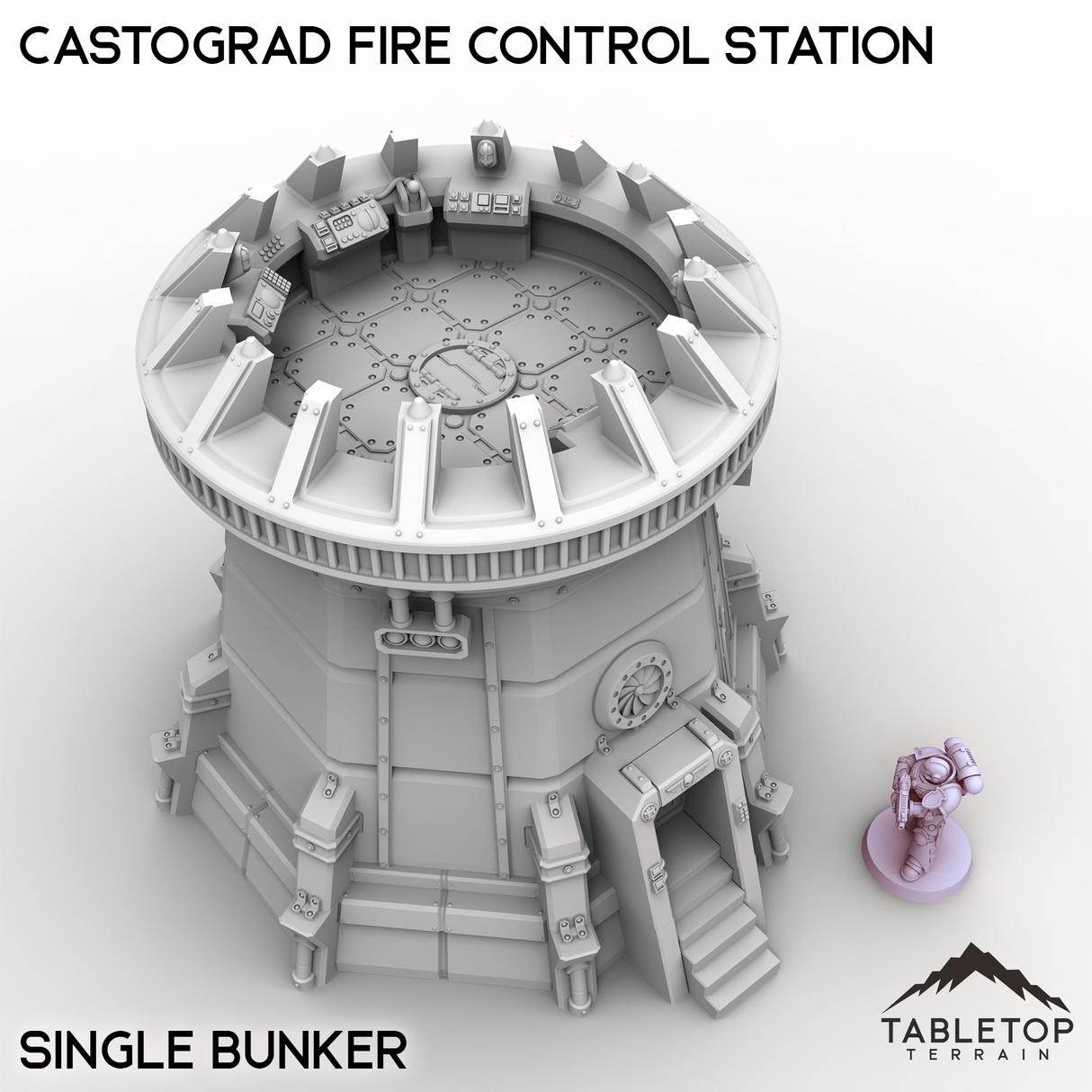 Tabletop Terrain Building Castograd Fire Control Station
