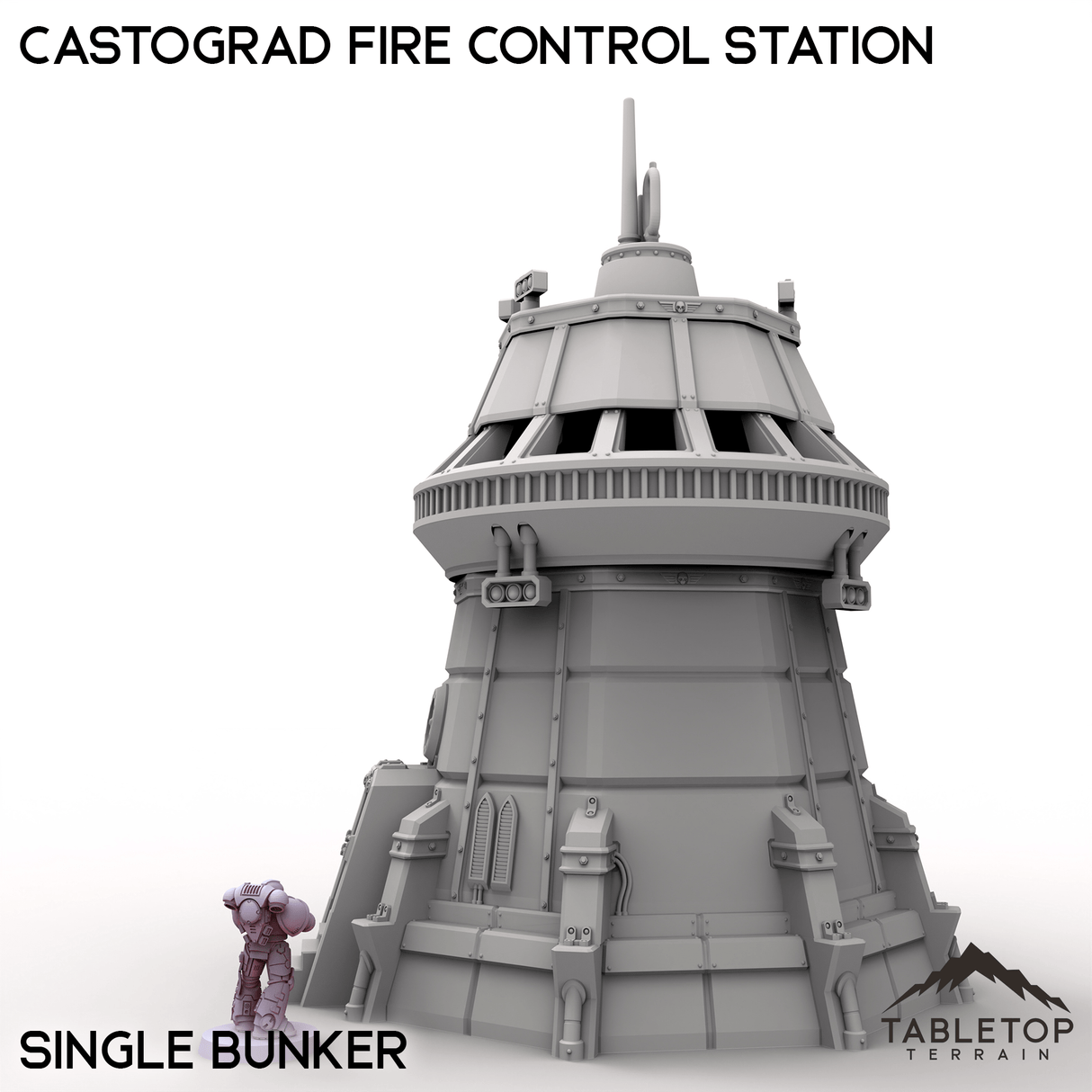 Tabletop Terrain Building Castograd Fire Control Station