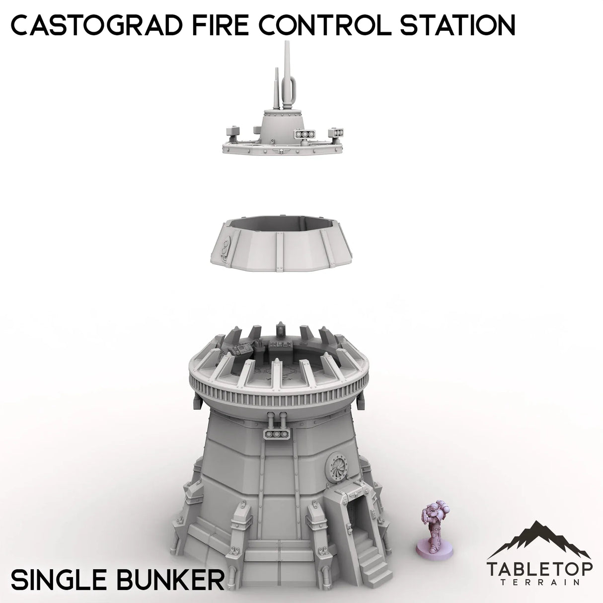 Tabletop Terrain Building Castograd Fire Control Station
