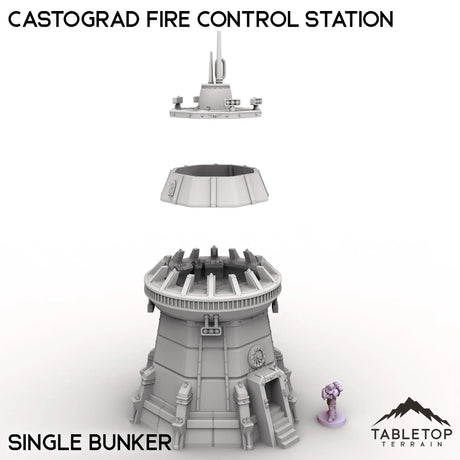 Tabletop Terrain Building Castograd Fire Control Station