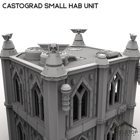 Tabletop Terrain Building Castograd Small Hab Unit