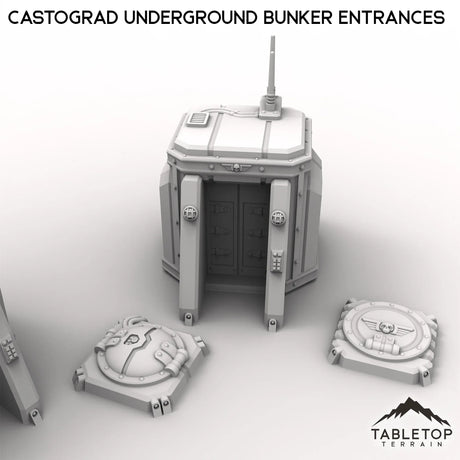 Tabletop Terrain Building Castograd Underground Bunker Entrances
