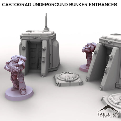 Tabletop Terrain Building Castograd Underground Bunker Entrances