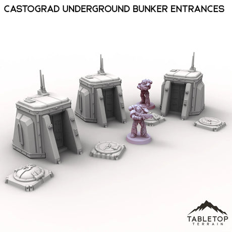 Tabletop Terrain Building Castograd Underground Bunker Entrances