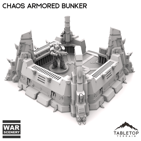 Tabletop Terrain Building Chaos Armored Bunker